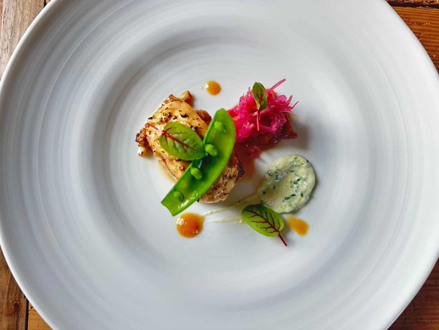 A plated dish